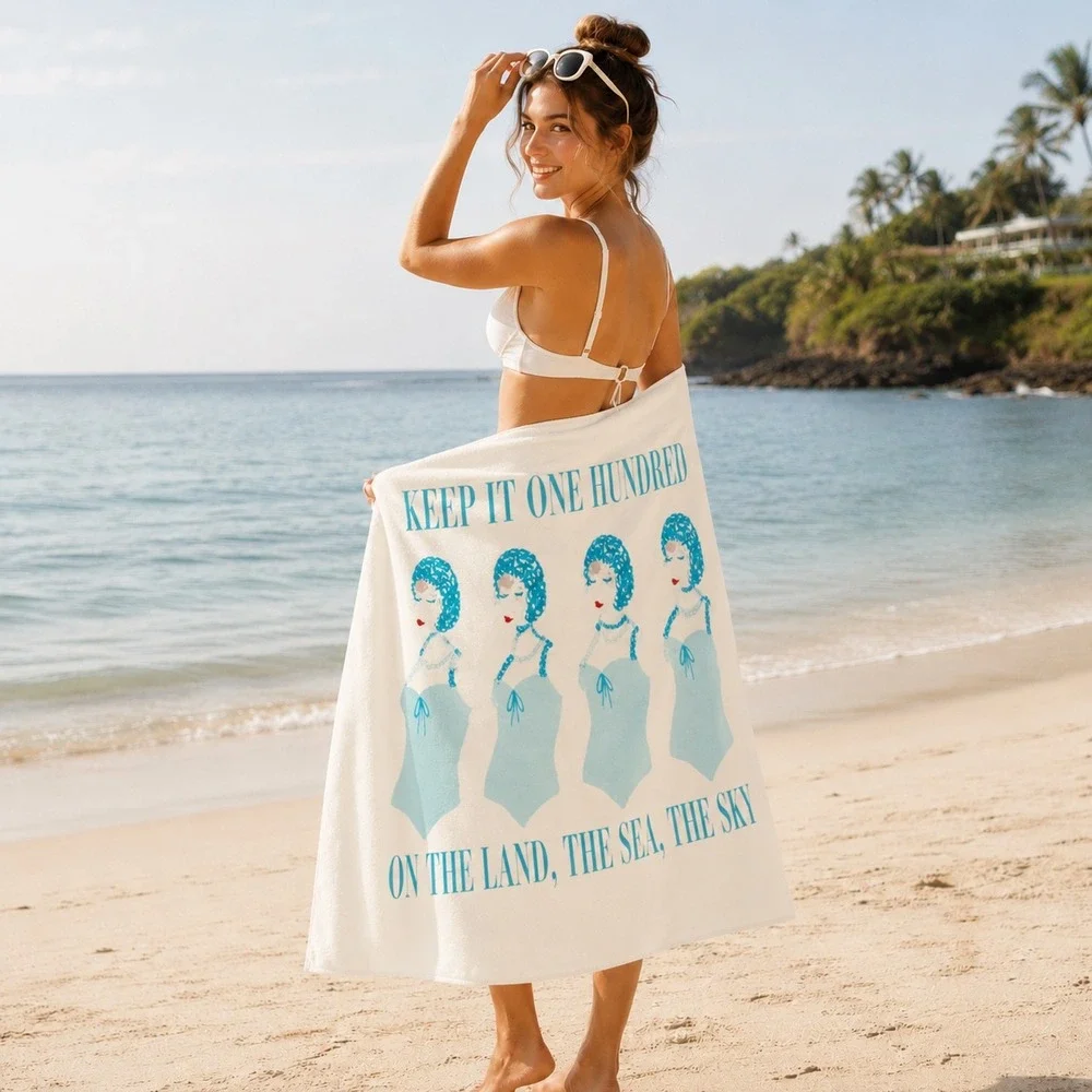 Taylor Swift  Beach Towel Cream Fate of Ophelia Showgirl 70x35 NEW